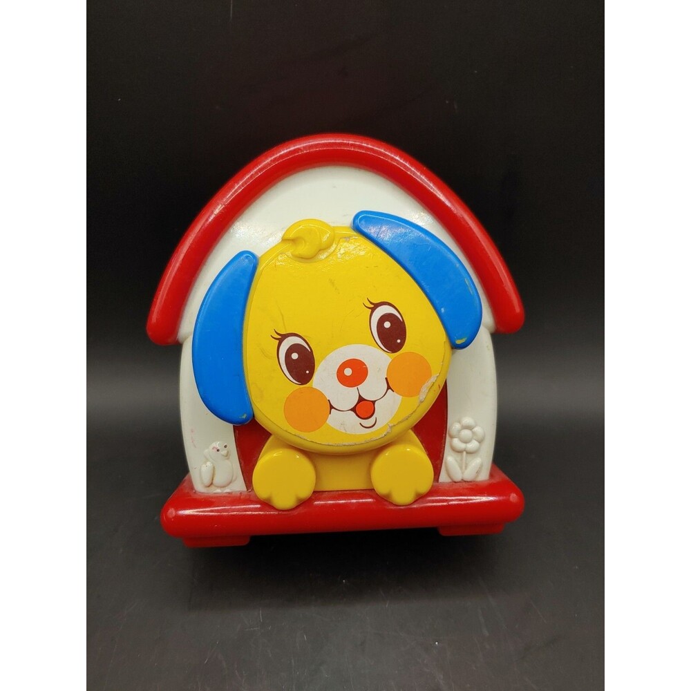 Vintage Kiddicraft Musical Wind Up Puppy Dog Toy Working Condition. Tested